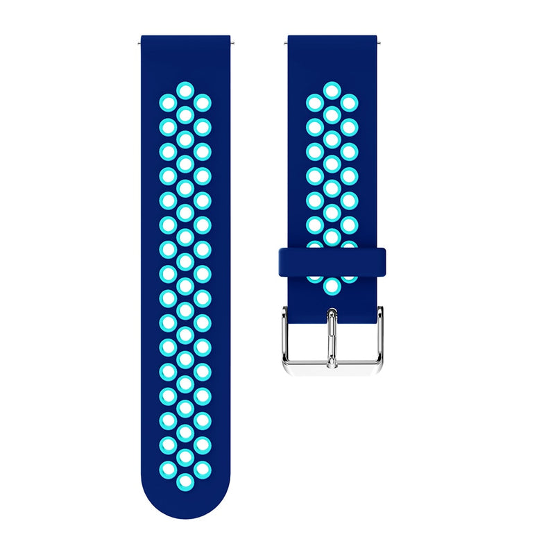 Blue/Light Blue Silicone Sports® Strap | For 22mm Huawei & Amazfit Smartwatches