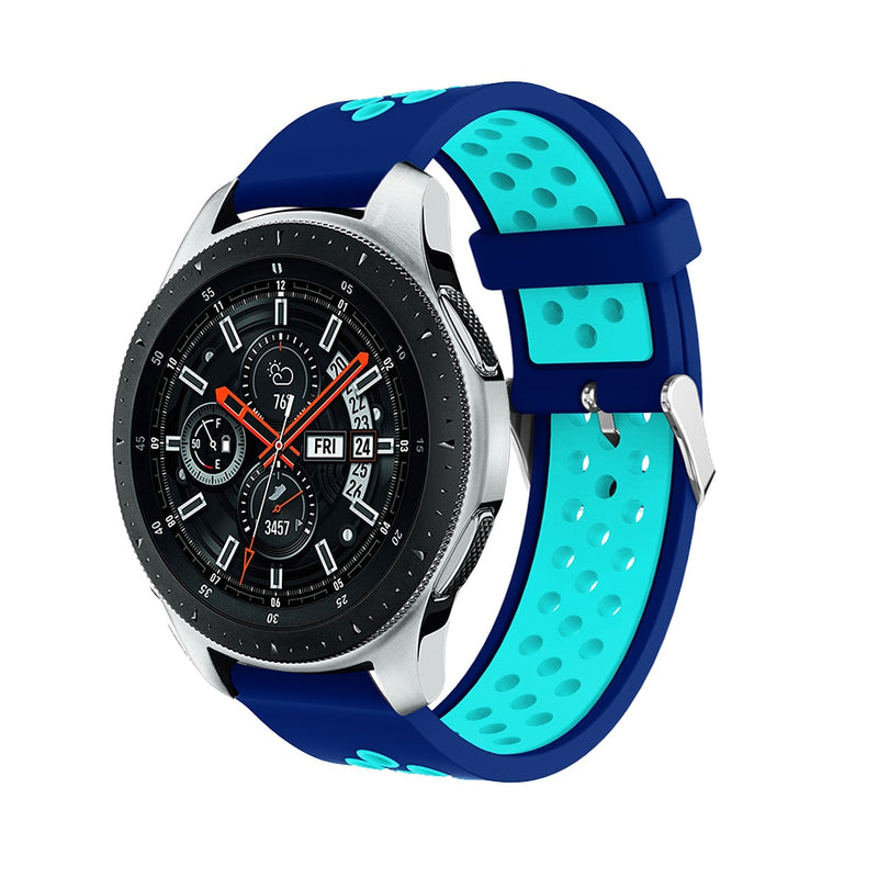 Blue/Light Blue Silicone Sports® Strap | For 22mm Huawei & Amazfit Smartwatches