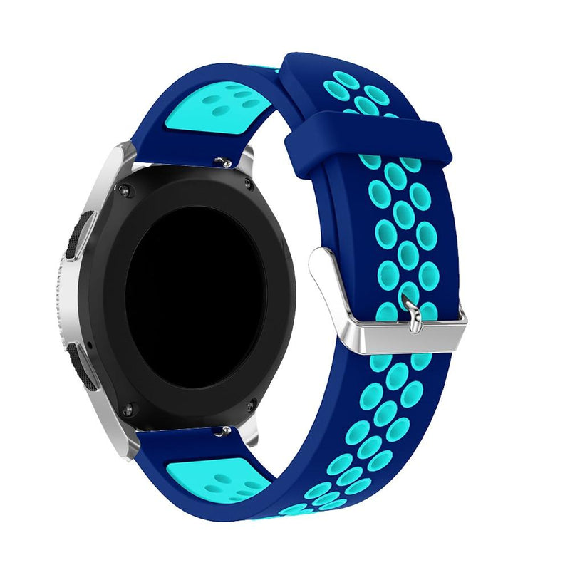 Blue/Light Blue Silicone Sports® Strap | For 20mm Huawei & Amazfit Smartwatches
