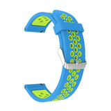Blue/Green Silicone Sports® Strap | For 22mm Huawei & Amazfit Smartwatches