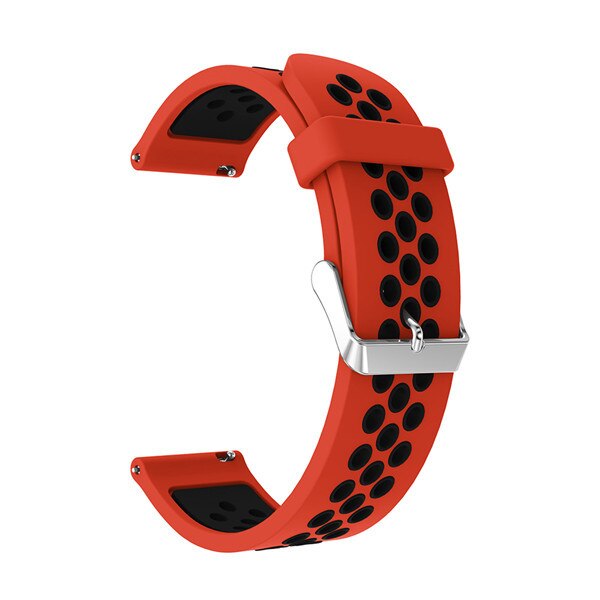 Red/Black Silicone Sports® Strap | For 20mm Huawei & Amazfit Smartwatches