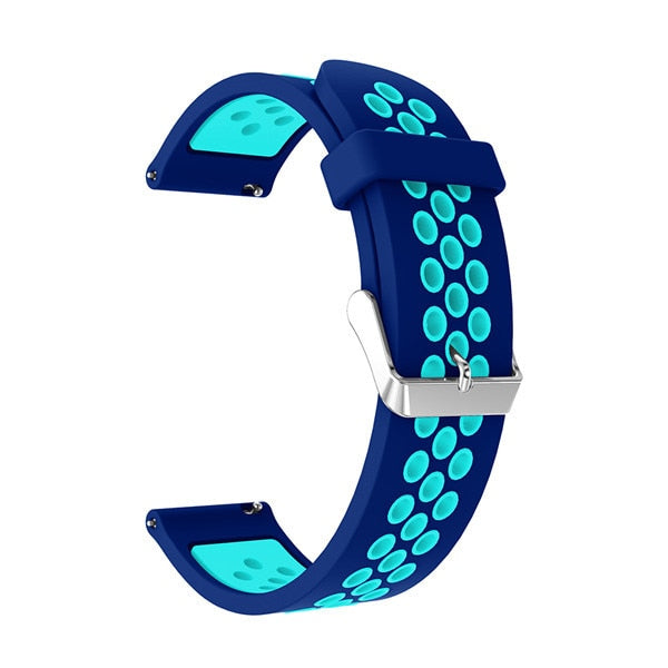 Blue/Light Blue Silicone Sports® Strap | For 22mm Huawei & Amazfit Smartwatches