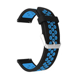 Black/Blue Silicone Sports® Strap | For 20mm Huawei & Amazfit Smartwatches