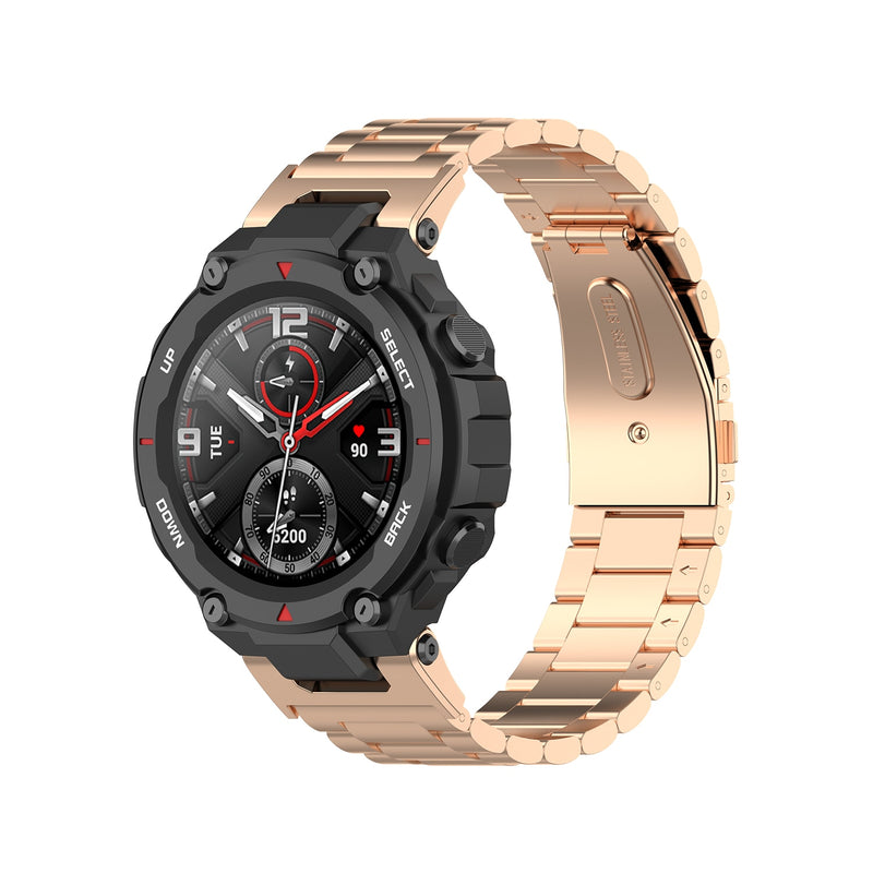 Amazfit T-Rex Strap/Band | Rose Gold Vintage Steel