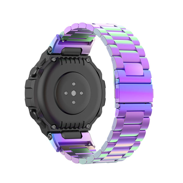 Amazfit T-Rex Strap/Band | Colourful Vintage Steel