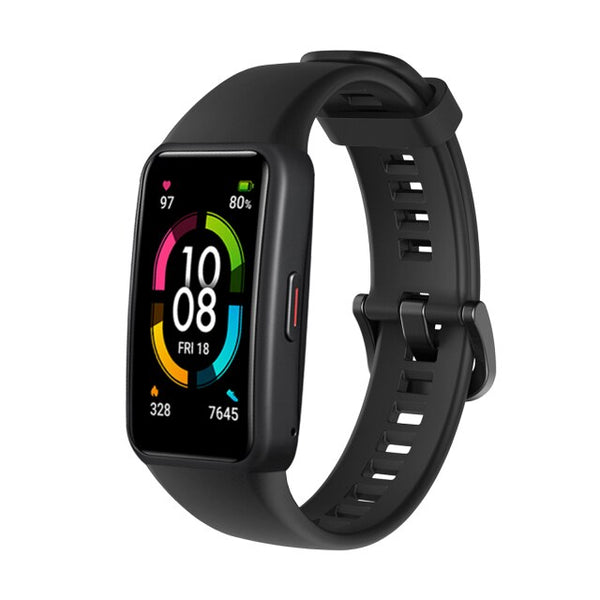 Huawei Band 6 Strap | Honor Band 6 Strap | Black Silicone