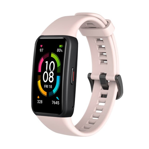 Huawei Band 6 Strap | Honor Band 6 Strap | Pink Silicone