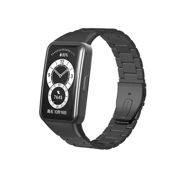 Huawei Band 6 Strap | Honor Band 6 Strap | Black Vintage Steel