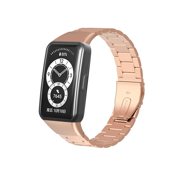 Huawei Band 6 Strap | Honor Band 6 Strap | Rose Gold Vintage Steel